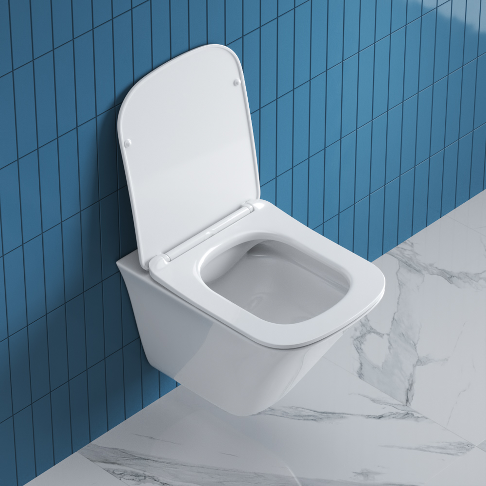 Унитаз подвесной безободковый BelBagno MARMI BB052CHR/BB052SC - Gidratop.ru изображение