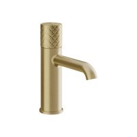 Gessi HABITO INTRECCIO смеситель для раковины, без донного клапана, цвет Brass Brushed PVD - Gidratop.ru изображение