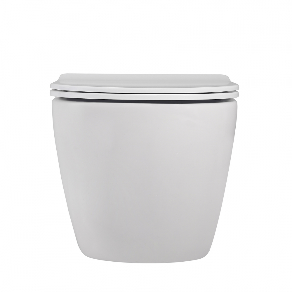 Унитаз ABBER Bequem AC1100MW подвесной белый матовый, безободковый - Gidratop.ru изображение