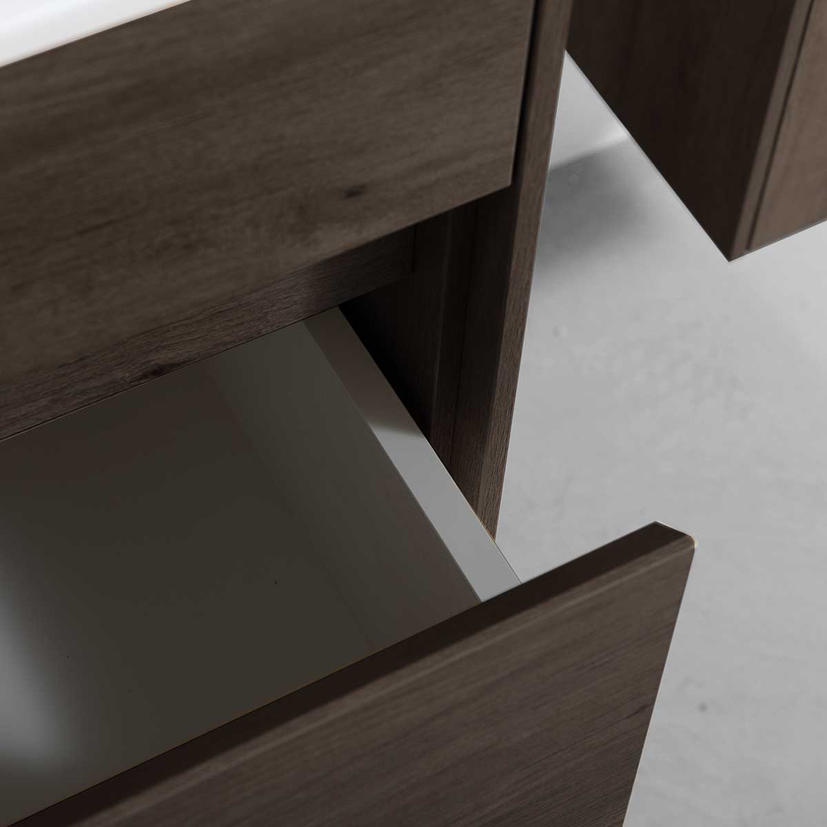 База под раковину Chiara 800 подвесная, 1 выкатной ящик soft-close, R.Oak - Gidratop.ru изображение