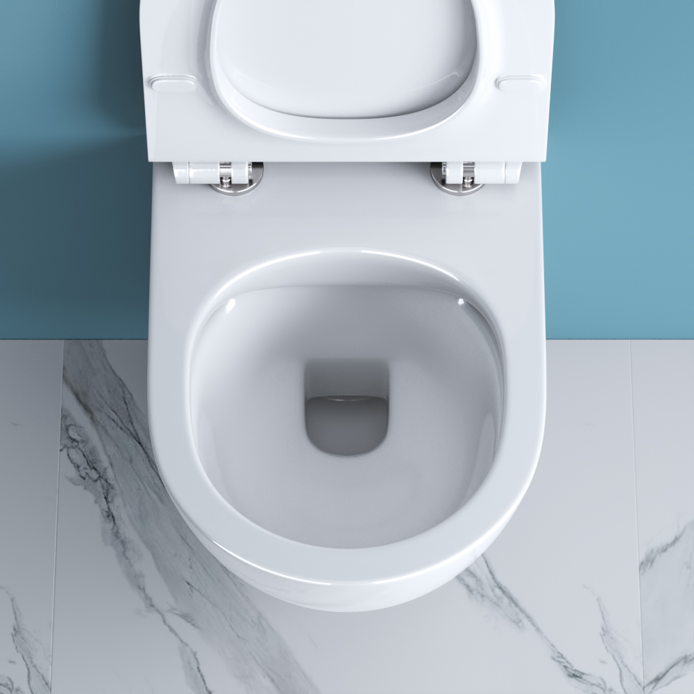 Унитаз подвесной безободковый BelBagno SFERA-R BB046CHR/BB2111SC - Gidratop.ru изображение