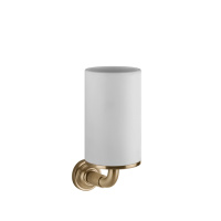 GESSI VENTI20 стакан подвесной, цвет белый, фурнитура Warm Bronze Br. PVD - Gidratop.ru изображение