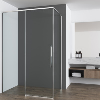 Душевой уголок Ultima VSR-7UL1010CL, 1000*1000, хром, стекло прозрачное - Gidratop.ru изображение