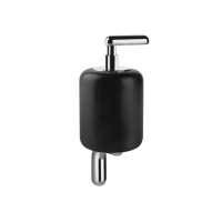 Gessi Goccia дозатор для жидкого мыла подвесной, цвет: хром/черный