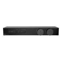 Gessi Hi-Fi термостат для душа, с вкл. до 2 источников одновременно (внешняя часть), с полкой из черного мат. стекла, цвет: Black Metal PVD - Gidratop.ru изображение