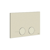 GESSI клавиша смыва для унитаза, двойная, для систем инсталляций TECE, цвет Brushed Brass PVD - Gidratop.ru изображение