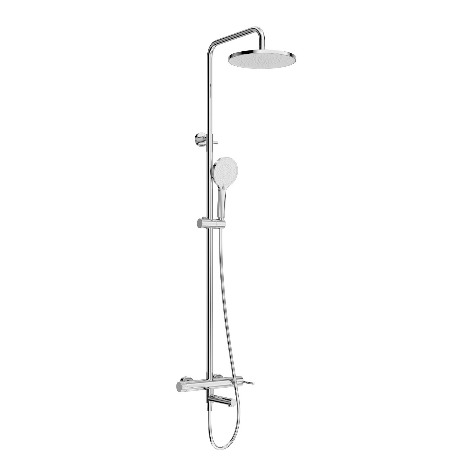 RELAX-CVD-01 Душевая стойка со смесителем и изливом, хром - Gidratop.ru изображение