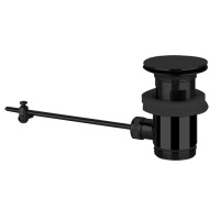 Gessi Emporio Technical accessories донный клапан для раковины на 1 1/4 c донным клапаном и переливом, цвет: Black XL - Gidratop.ru изображение