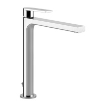 Gessi Emporio Via manzoni смеситель для раковины высокий с донным клапаном и соединительными шлангами, цвет: Chrome - Gidratop.ru изображение
