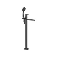 Gessi Emporio Via manzoni внешние части для напольного смесителя для ванны с душевой лейкой, цвет: Black XL - Gidratop.ru изображение