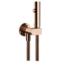 GESSI ELEGANZA гигиенический душ с настенным держателем с подводом воды и шлангом 1250 мм., цвет Copper PVD - Gidratop.ru изображение