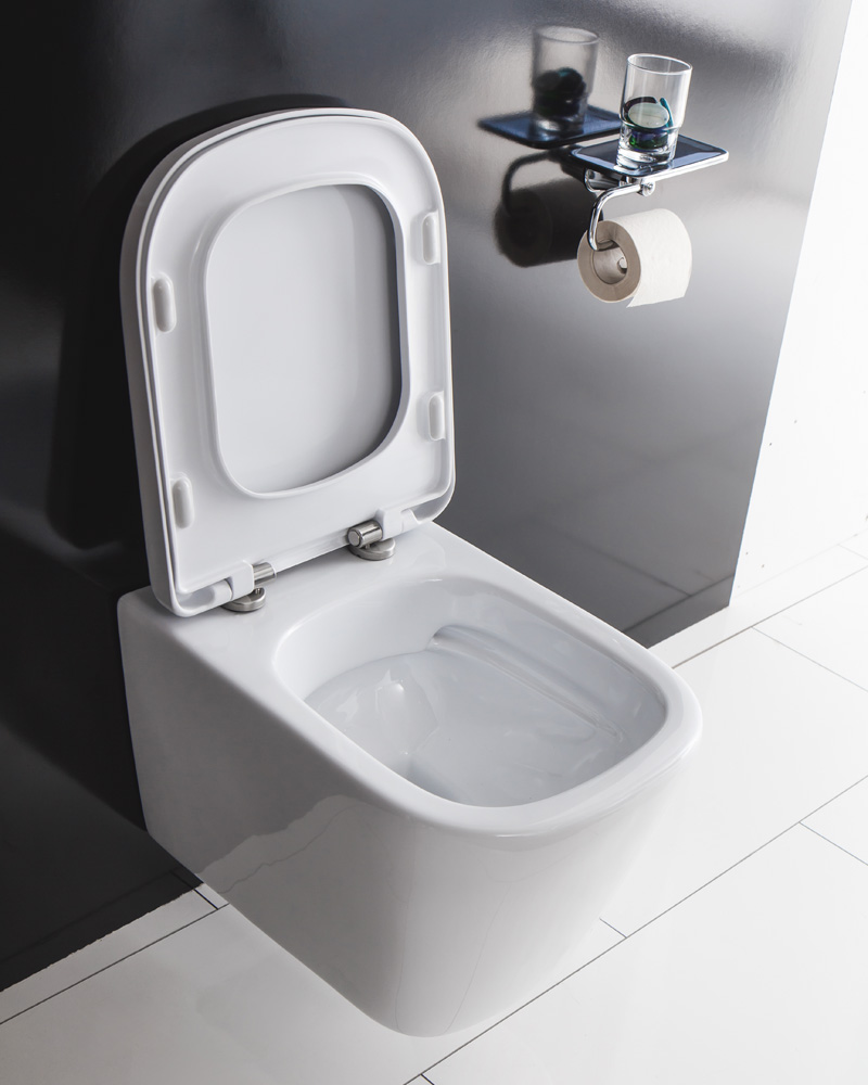 Унитаз подвесной безободковый BelBagno ALBANO BB120CHR/BB120SC - Gidratop.ru изображение