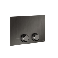 GESSI VENTI20 клавиша смыва для унитаза двойная, для инсталляций TECE, цвет Black Metal Brushed PVD - Gidratop.ru изображение