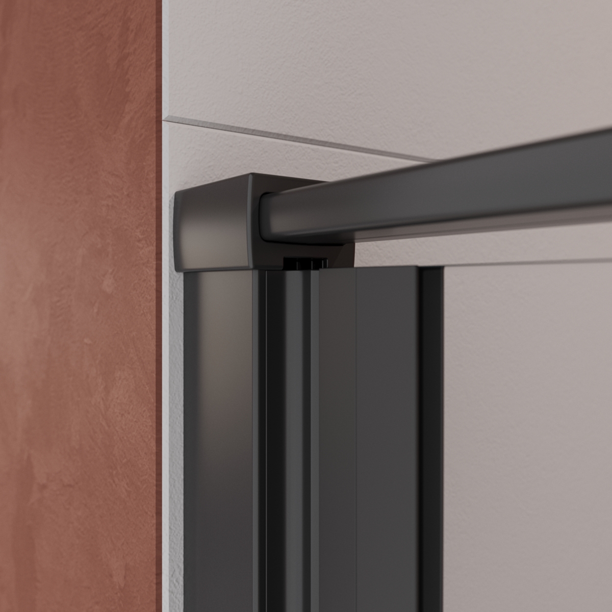 Душевая дверь Cezares LINER-B-12-90-C-NERO-L - Gidratop.ru изображение