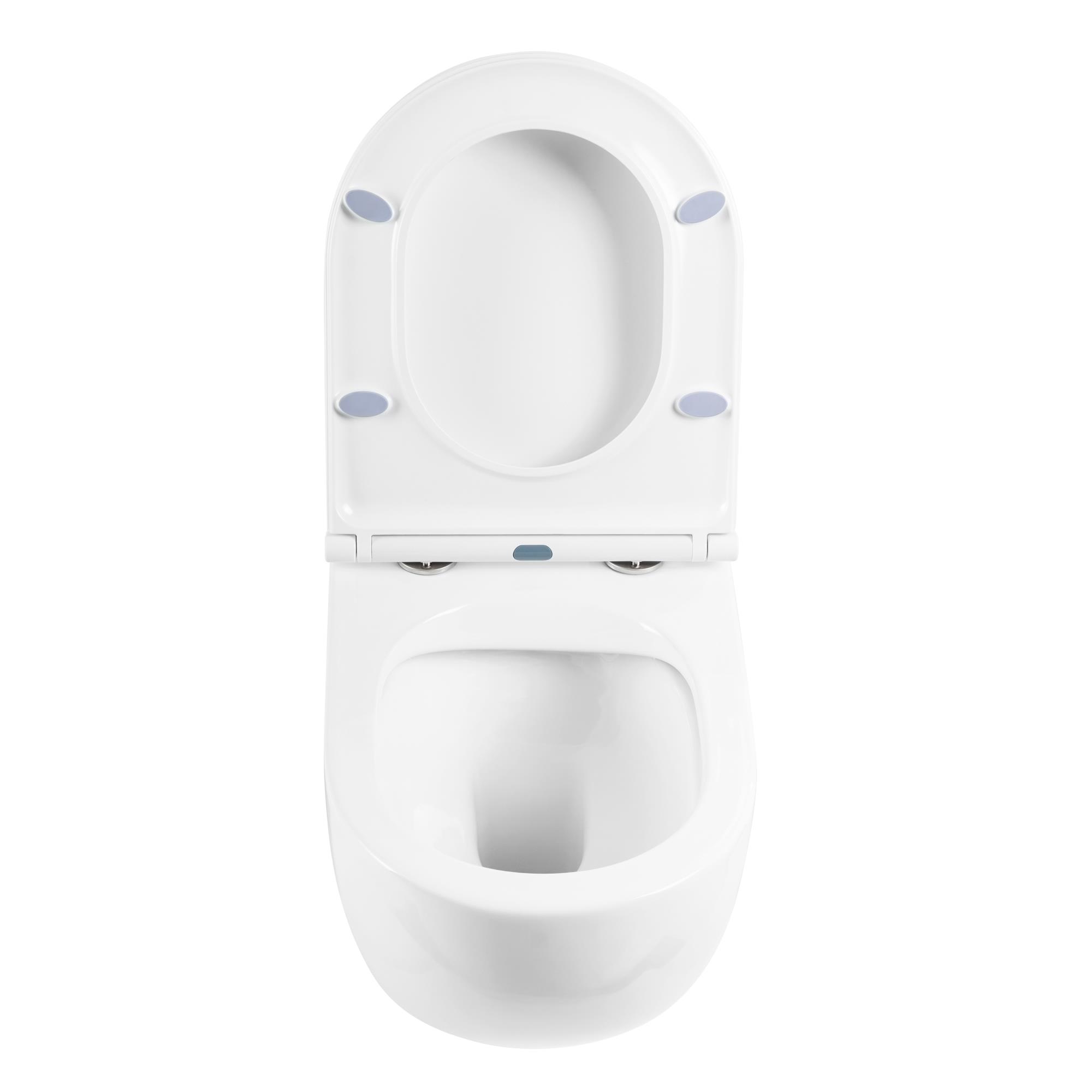 Унитаз подвесной безободковый BelBagno ONDA BB066CHR/BB870SC - Gidratop.ru изображение