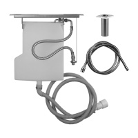 Gessi Rettangolo система сбора воды для ручного душа с убирающимся шлангом при монтаже на борт ванны, цвет: Black XL - Gidratop.ru изображение