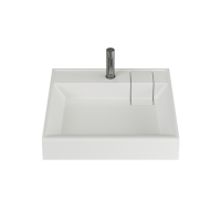 Раковина над стиральной машиной CERAMICANOVA Quattro 600x600x123 мм, с кронштейнами, белый, арт. CN0101 - Gidratop.ru изображение