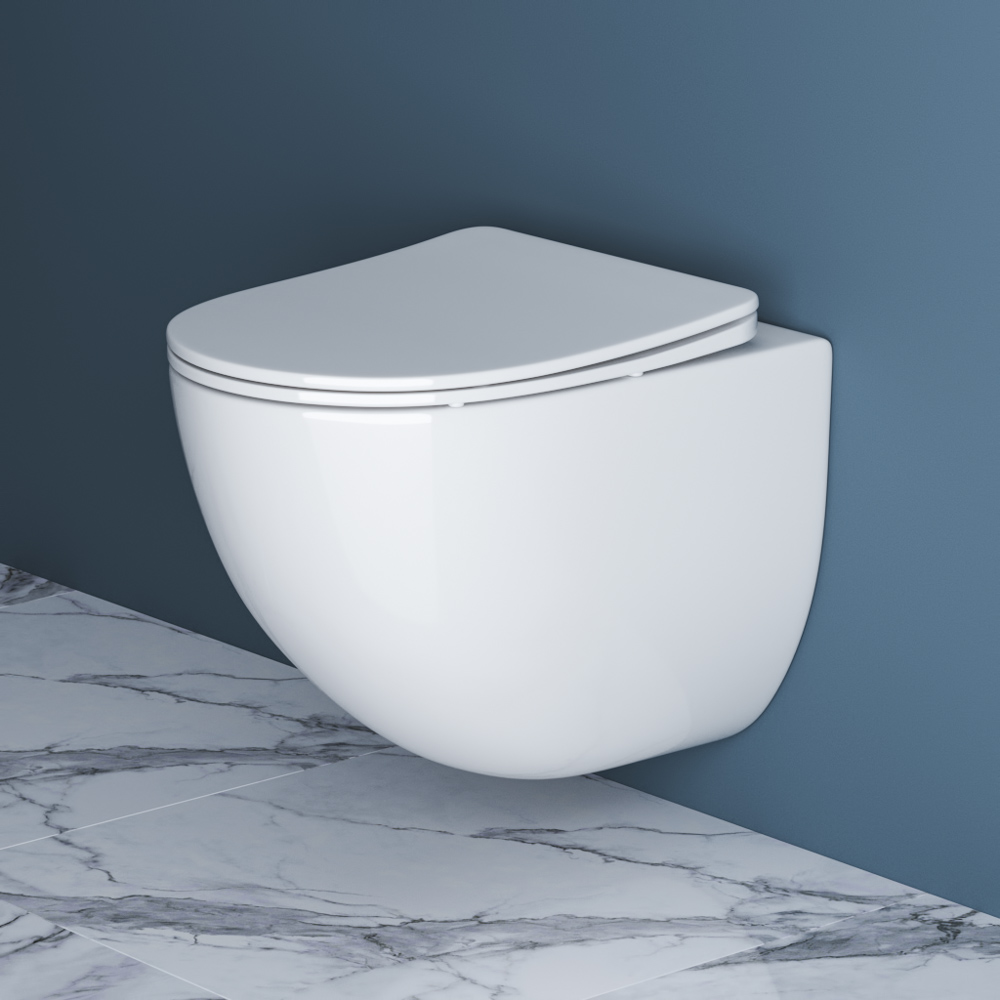 Унитаз подвесной безободковый BelBagno AMANDA BB051CHR/BB051SC - Gidratop.ru изображение