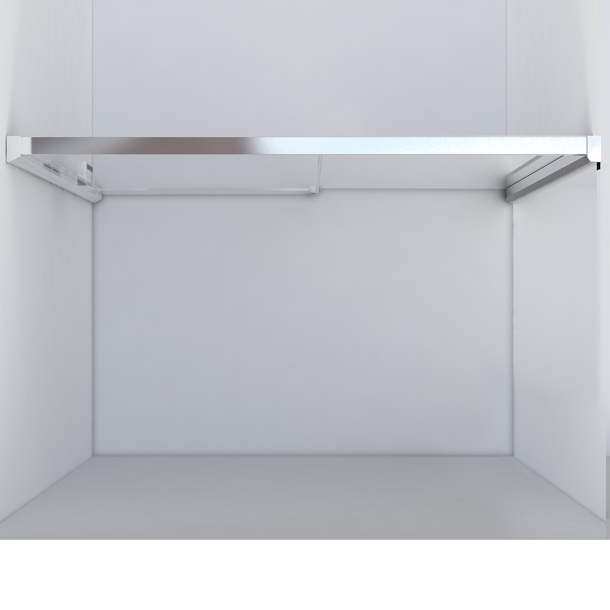 Душевая дверь Lugano VDS-1L120CLB-1, 1200, черный, стекло прозрачное - Gidratop.ru изображение