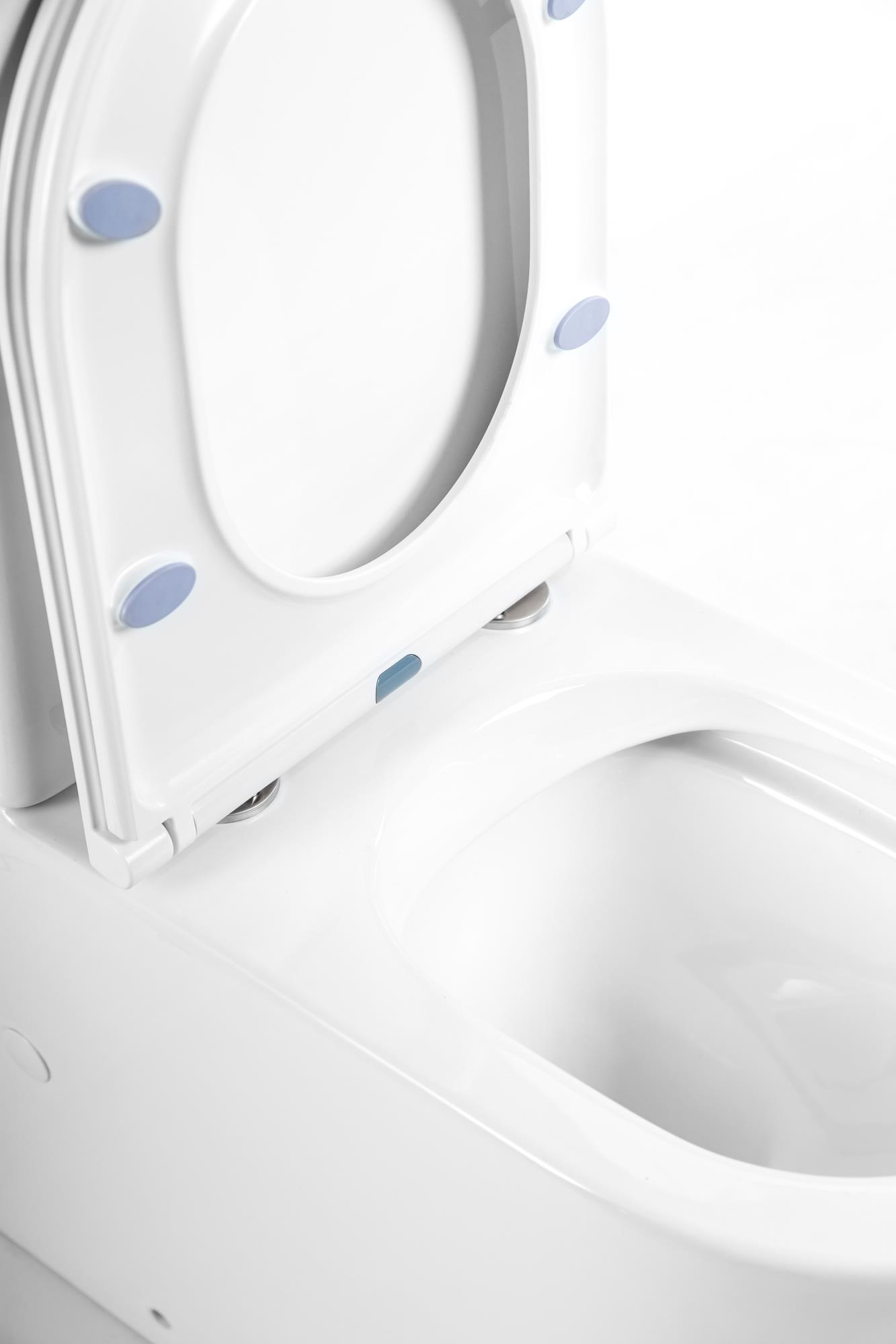 Унитаз-компакт безободковый BelBagno FLAY-R BB2149CPR/BB870SC - Gidratop.ru изображение