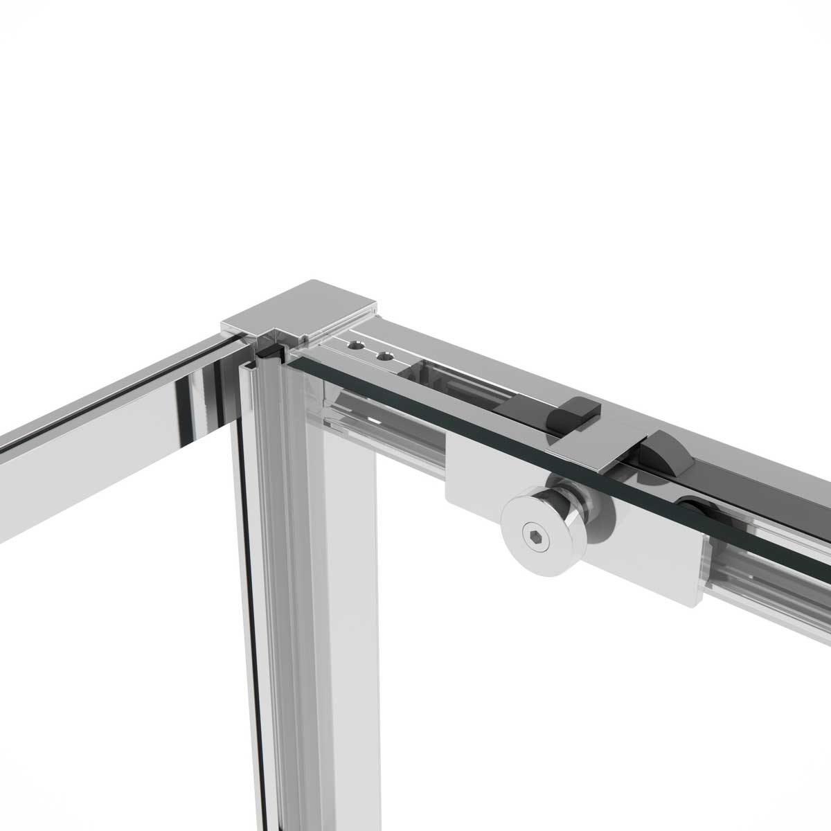 Душевой уголок Slim Soft VSR-1SS9014CL, 1400*900, хром, стекло прозрачное - Gidratop.ru изображение