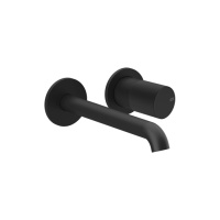 GESSI HABITO UNITO смеситель для раковины настенный встраиваемый, однорычажный, цвет  Black XL - Gidratop.ru изображение