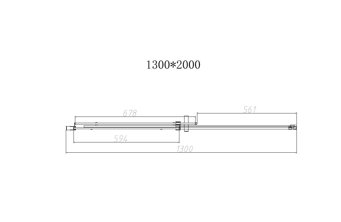 Душевая дверь Dice VDS-4D130CLB, 1300, черный, стекло прозрачное - Gidratop.ru изображение