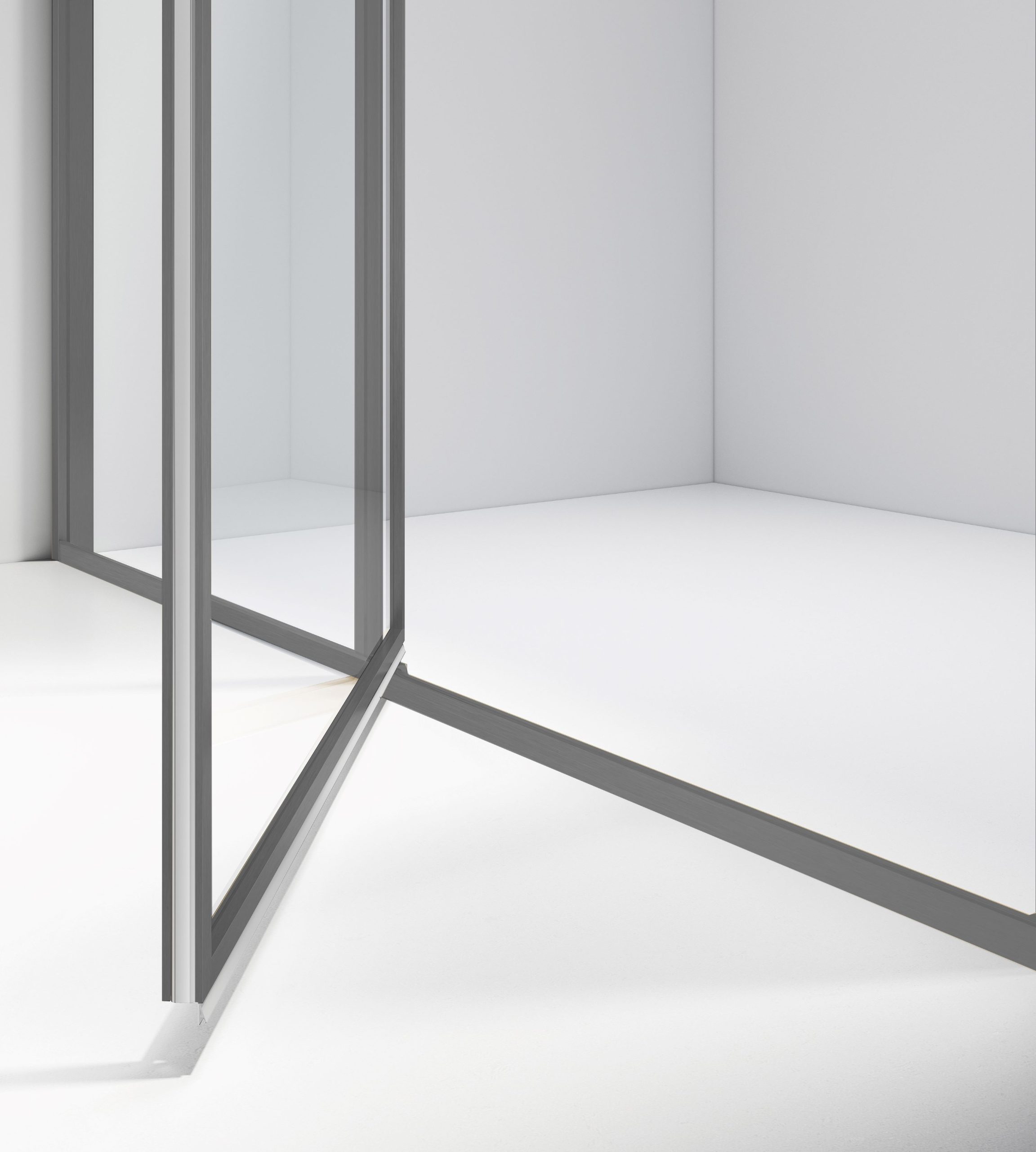 Душевой уголок Slim 8mm VSR-4SLP9012CLGM, 1200*900, вороненая сталь, стекло прозрачное - Gidratop.ru изображение