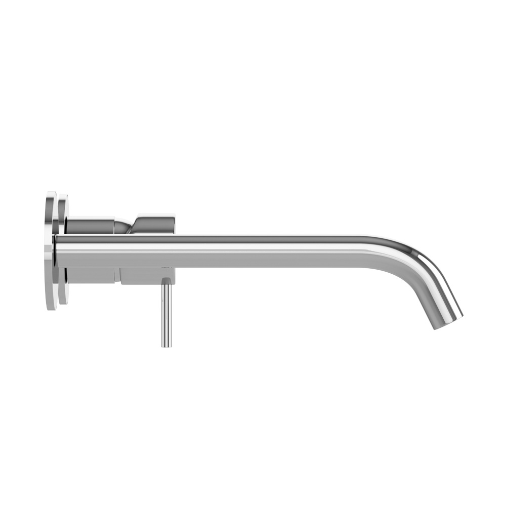 LEAF-BLI2-20-L-01-W0 Смеситель для раковины встраиваемый однорычажный, на два отверстия, длина излива 20 см, исполнение Хром - Gidratop.ru изображение