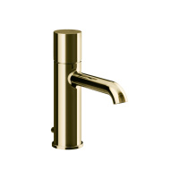GESSI HABITO UNITO смеситель для раковины на 1 отверстие, однорычажный, в комплекте с донным клапаном, цвет Brass PVD - Gidratop.ru изображение