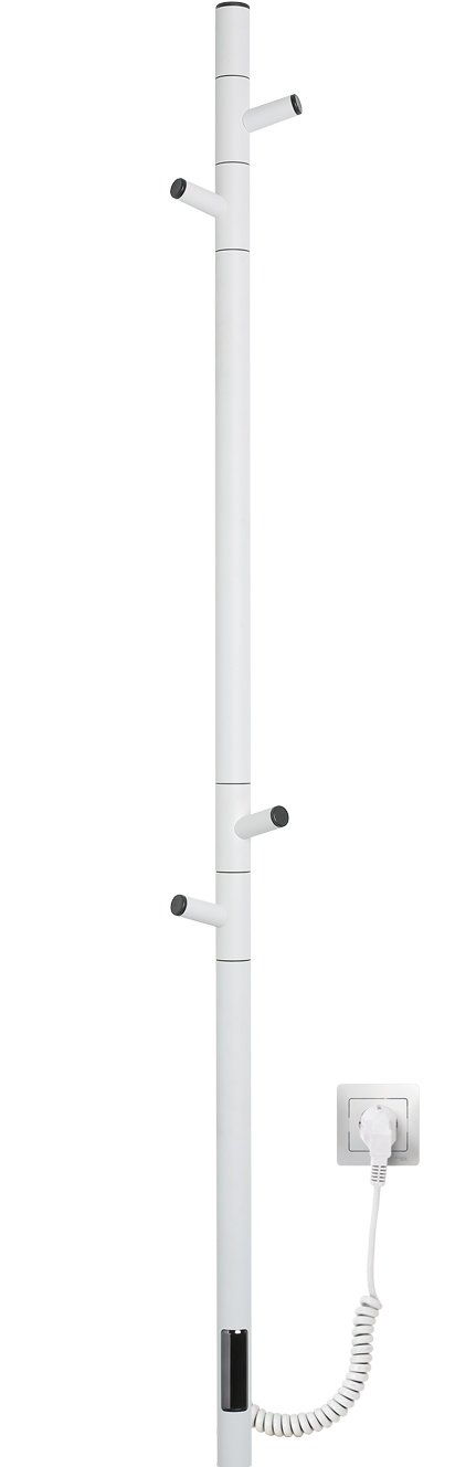 Полотенцесушитель электрический Vincea VTD-1DWE 15х140, белый, таймер - Gidratop.ru изображение