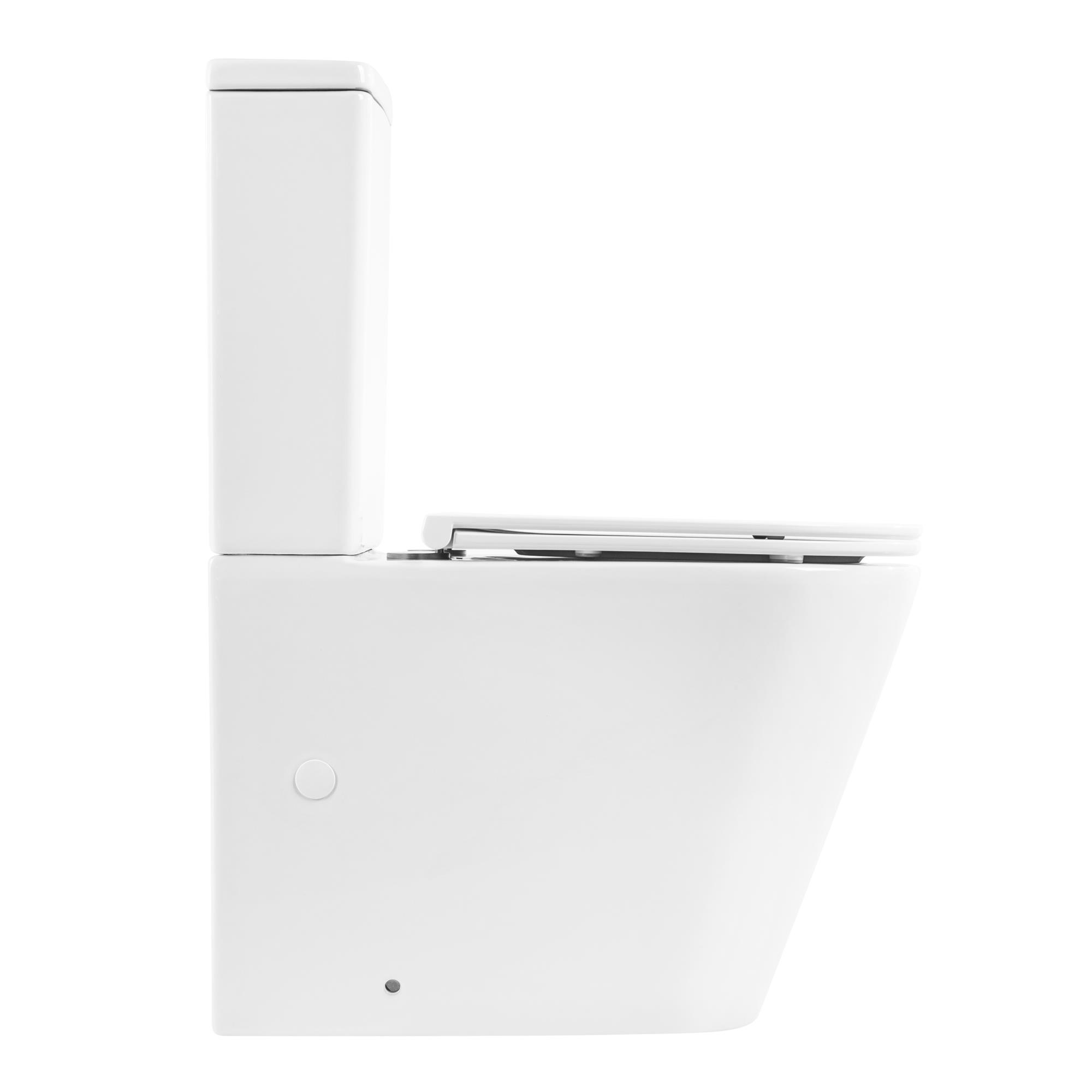 Унитаз-компакт безободковый BelBagno FLAY-R BB2149CPR/BB870SC - Gidratop.ru изображение