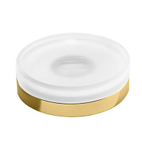 Colombo Nordic Мыльница настольная, цвет: PVD золото матовое/матовое стекло - Gidratop.ru изображение