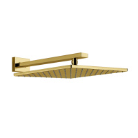 Gessi Rettangolo верхний душ для настенного крепления 300x300мм, цвет: Gold PVD - Gidratop.ru изображение