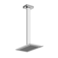 Gessi Rettangolo верхний душ для потолочного крепления 216x140мм, высота от 115 до 1865мм, цвет: хром - Gidratop.ru изображение