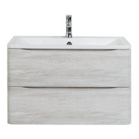ACQUA База под раковину подвесная с двумя выкатными ящиками, Rovere Vintage Bianco, 1000x450x500, ACQUA-1000-2C-SO-RVB - Gidratop.ru изображение