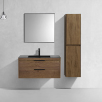 База под раковину Chiara 2D 1000 подвесная, 2 выкатных ящика soft-close, T.Oak - Gidratop.ru изображение