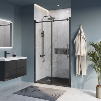 Душевая дверь BelBagno MARINO-BF-1-120-C-NERO - Gidratop.ru изображение