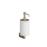 GESSI Origini дозатор для жидкого мыла настенный белый/Finox Brushed Nickel - Gidratop.ru изображение