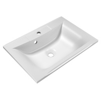 Раковина из литьевого мрамора, 650x450x150, BB650/450-LV-MR-PR - Gidratop.ru изображение