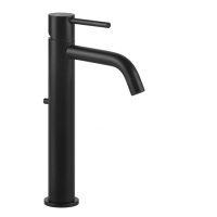 Gessi Emporio Via tortona смеситель для раковины высокий с донным клапаном и соединительными шлангами, цвет: Black XL - Gidratop.ru изображение