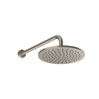 GESSI Origini верхний душ с кронштейном, настенный ,защитой от известкового налета, цвет: Finox Brushed Nickel - Gidratop.ru изображение