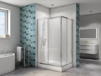 Душевой уголок BelBagno DUE-AH-2-100/80-C-Cr - Gidratop.ru изображение