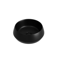 Раковина CERAMICANOVA Maya накладная круглая 400x400x140 черный матовый CN12004MB - Gidratop.ru изображение
