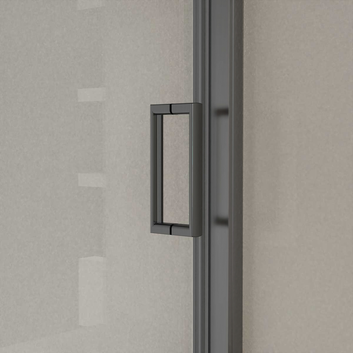 Душевая дверь City VDS-5CT130CLGM, 1300, вороненая сталь, стекло прозрачное - Gidratop.ru изображение