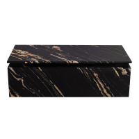 SLIDER Тумба с одним выкатным ящиком, черный Фьюжн, 996x476x300, SLIDER-1000-1C-PI-NF-P - Gidratop.ru изображение