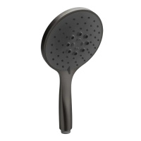 Gessi Emporio shower 3-позиционная душевая лейка с защитой отизвесткового налёта с черным диском, цвет: Black Metal Br. PVD - Gidratop.ru изображение