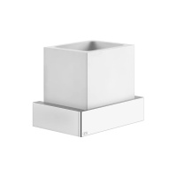 Gessi Rettangolo стакан подвесной, цвет: хром/белый - Gidratop.ru изображение