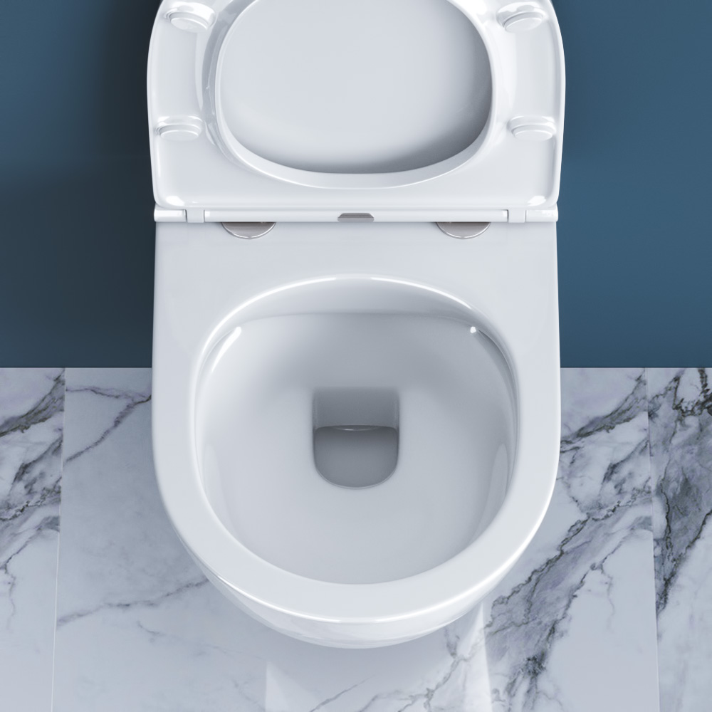 Унитаз подвесной безободковый BelBagno SFERA-R BB046CHR/BB870SC - Gidratop.ru изображение
