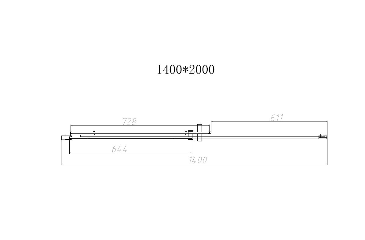 Душевая дверь Dice VDS-4D140CLGM, 1400, вороненая сталь, стекло прозрачное - Gidratop.ru изображение